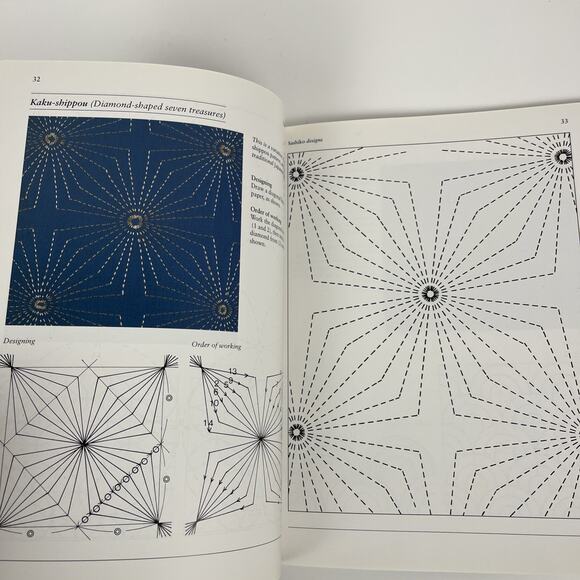 Japanese Quilting Instruction Pattern Book Sashiko Paperback Quilts - Picture 5 of 6